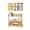 Light Walnut Color, variant on ToppiJoy Folding Wall Mounted Desk, Solid Wood Floating Laptop Desk with Bookshelf for Living Room Coffee Shop Apartments (Grey)
