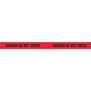Sim Supply Barricade Tape,Red-Black,180 ft x 2 In BLACK ON RED 2IN X60 BLACK ON RED 2IN X60 ZO-G4198844