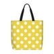 thumbnail image 1 of Easygdp Yellow And White Polka Dot Bolsa Tote para Mujer, Bolso de Hombro para Trabajo, Playa, Viajes, Compras y Supermercado, 1 of 7
