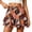 Orange, variant on Women's High Waisted A-Line Skort with Built In Shorts, Tie Front Summer Skirt Shorts with Pockets for Vacation Beach Festival Casual Wear