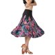 thumbnail image 1 of Falda De Baile De Salón Latino Big Swing Para Mujer, Faldas Flamencas De Vals, Color Negro Sunnimix Vestido de baile latino, 1 of 6