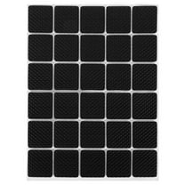 HEATSHAKING Furniture Leg Protectors Black 30Pcs 1.2X1.1X0.08In Sponge Non Slip Pads