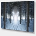 thumbnail image 2 of Winter Forest with Dark Woods - Impression sur Toile Paysage, 2 of 4