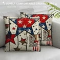 thumbnail image 3 of Independence Day Pillow Covers of July American Flag Throw Pillow Case Patriotic Star America Freedom Decor Cushion Case for Home Couch Sofa Bed, 3 of 5