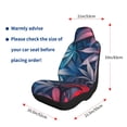 thumbnail image 5 of Sikiie Red And Blue Leaves Car Seat Covers 2PCs Front Car Seat Covers Universal fit for Most Cars SUVs and Trucks-1, 5 of 9