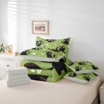 thumbnail image 6 of jejeloiu Cartoon Cat Paw Print 7-Piece Twin Bedding Sets Kids,Cute Kitten Pattern Bedding Comforter Set,Reversible, 6 of 7