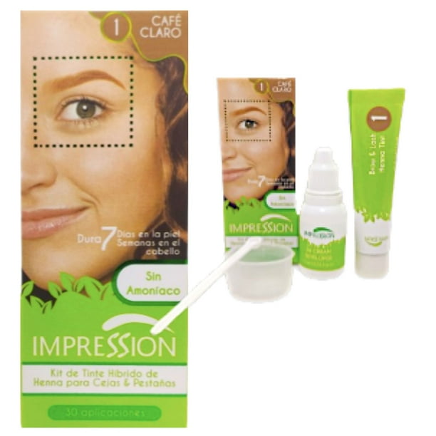 Kit Henna Cejas Hd Y Pestañas Tipo Microblading Tinte Híbrido Semipermanente Brow Lash 6 Tonos Colores a Escoger