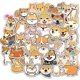 thumbnail image 5 of 50 pegatinas de perro Shiba Inu japonés, diseño de animales, para manualidades, papelería, álbumes de recortes, portátil, guitarra, maleta, grafiti (50 unidades, coloridas), 5 of 5