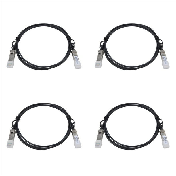 4X Cable 2M 10G SFP + Cable Cable Twinax de Cobre de Conexión Directa Pasiva 30AWG Compatible para