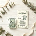 thumbnail image 7 of Linnome Adorable Pocket Hug 2D Acrylic Cute Animal Keepsake with Card - Sweet Mini Encouragement Thinking of You Gift - Tiny Pocket Charm Mental Health Support Gift for Friends Family, 7 of 7