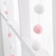 thumbnail image 3 of 2M Assorted Pom Poms Balls for DIY Creative Crafts Hanging Decorations (Pink White), 3 of 7