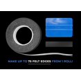 thumbnail image 2 of VViViD Black Felt for Squeegee Edge Vinyl Wrapping, 1” Inch x 25 ft Roll, 2 of 4