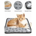 thumbnail image 4 of Pets Warmer Heated Pets Mat Low Voltage Safety Indoor Cat Dog Pet Bed Electric Heating Pad Blanket (EU Plug 220v,50X70cm), 4 of 4