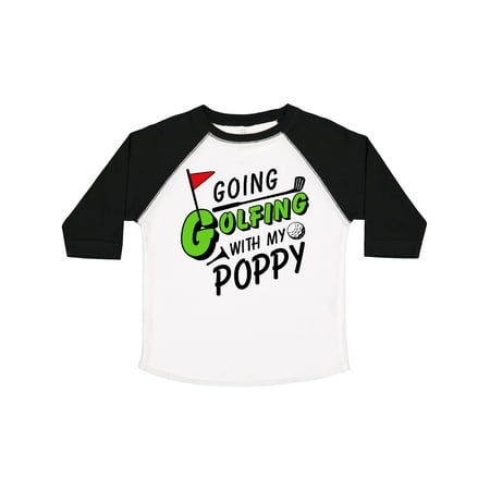 

Inktastic Going Golfing with My Poppy- Kids Golf Gift Toddler Boy or Toddler Girl T-Shirt