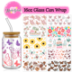 thumbnail image 2 of Hermosas pegatinas para envolver tazas con diseño de mariposa y flores UV DTF, etiquetas adhesivas de transferencia para bricolaje, impresión a prueba de agua, 2 of 5