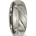 thumbnail image 4 of Titanium Satin 6mm Swirl Design Band (Size 6.5) Made In China tb321-6.5, 4 of 5
