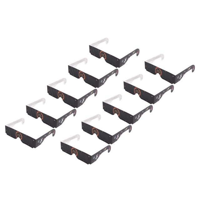 Gafas De Papel Premium Para Eclipse Solar, Protector Solar De Tamaño Universal, Gafas De Eclipse Solar Para Observaciones Astronómicas, 10 Uds.