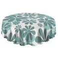 thumbnail image 5 of Round Tablecloth 60 Inch Daisy Floral Table Cover Wrinkle Free Easy Clean Dining Kitchen, 5 of 5