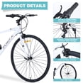 thumbnail image 3 of 7 Speed Hybrid Bike, Outdoor Road Bike with Aluminum Alloy Frame, 700C Commuter City Bike with Front and Rear C-Brake for Men Women, 3 of 7