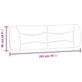 thumbnail image 4 of vidaXL Headboard Cushion Light Grey 193 cm Fabric, 4 of 5