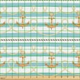 thumbnail image 2 of Ambesonne Anchors Fabric by the Yard Upholstery, Symbol with Ropes Print, 1 Yard, Apricot Champagne White, 2 of 5