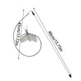 thumbnail image 4 of Pet Cat Toys Feather Wand Rod Pet Bell Play Funny Teaser Interactive Toy, 4 of 12