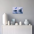 thumbnail image 4 of ZHONGYUTONG Zen Wall Art Canvas Lotus Flower and Blue Butterfly Pictures Spa Stones Painting Meditation Spiritual Bathroom Wall Decor Framed (28.00" x 42.00"), 4 of 5