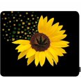 thumbnail image 1 of Sunflower Golden Mouse Pad Flower Tree Leaves Bright Color in Dark Nature Non-Slip Rubber Mousepad 9.5x7.9 Inch for Computer, Laptop, 1 of 5