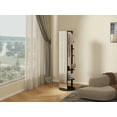 thumbnail image 2 of Solid Wooden Coat Rack, Free Standing Coat Stand with Full Length mirror, Hall Coat Tree with Hooks and Storage Shelf for Coats, Hats, Bags, for Entryway, Hallway, Bedroom, 2 of 19