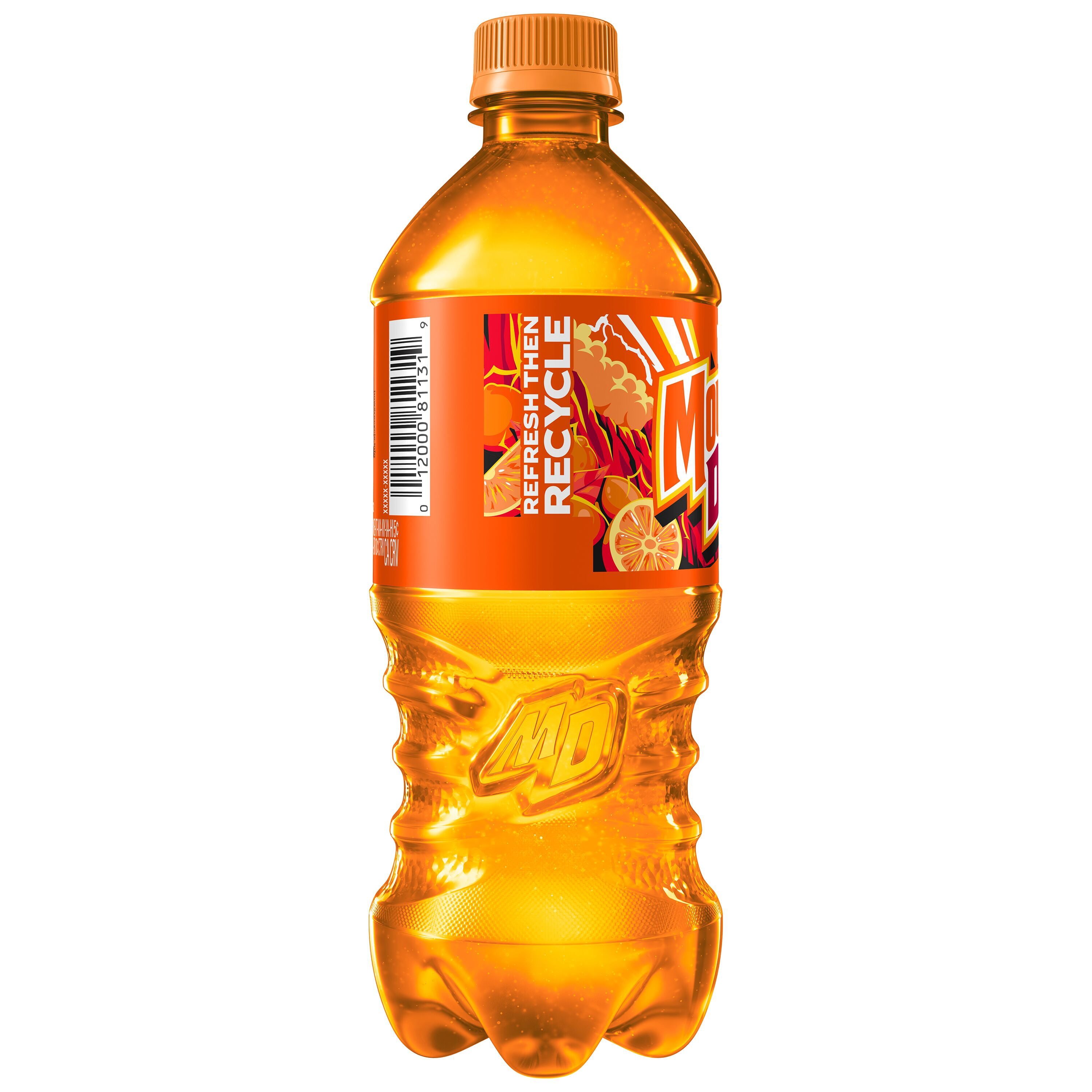 Mountain Dew Livewire Orange Soda, 20 fl oz Bottle