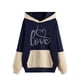 thumbnail image 1 of Gibobby Sudadera con capucha mujer, Sudadera Campus French Terry Hoodie, Mujer(Azul oscuro,G), 1 of 3