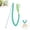 Green, variant on 2PCS Interactive Cat Rainbow Wand Toys, Colorful Cats String Toy Teaser Wand Sturdy Pole with Spring Balls for Kitten Cat Having Fun Exerciser Playing Indoor and Outdoor