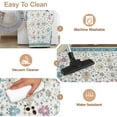 thumbnail image 3 of Dowellia Rugs for Bedroom,3x5 Rug Ultra Soft Washable Rug, Non Slip Area Rug Indoor Entrance, Stain Resistant Rugs for Living Room Bedroom, Vintage Home Decor Area Rugs, Indigo, 3 of 6