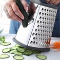 thumbnail image 5 of 4-sided stainless steel grater - Kitchen grater for coarse and fine grating, for fruits, vegetables, carrots, 5 of 5