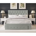 thumbnail image 1 of HMD Deborah King Tufted Upholstered Storage Panel Bed, Gray, 1 of 5