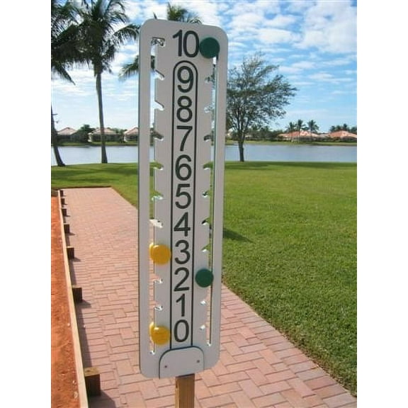 BuyBocceBalls Bocce Scoreboard (with Free Measuring Device; Choice of Indicator Colors)