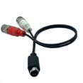thumbnail image 4 of Cable adaptador divisor en Y de 25 cm/1,5 m con conector macho S-Video de 4 pines a dos conectores macho BNC., 4 of 5
