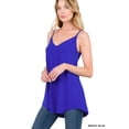 thumbnail image 3 of Zenana Women & Plus Front and Back Reversible Spaghetti Strap Flowy Cami Tank Tops, 3 of 6
