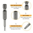 thumbnail image 5 of Uxcell TT8 Security Torx Head Screwdriver Bit 2" (50mm) Long 1/4" Hex Shank Magnetic Tamper Proof 6 Point Star Screw Driver, 5 of 7