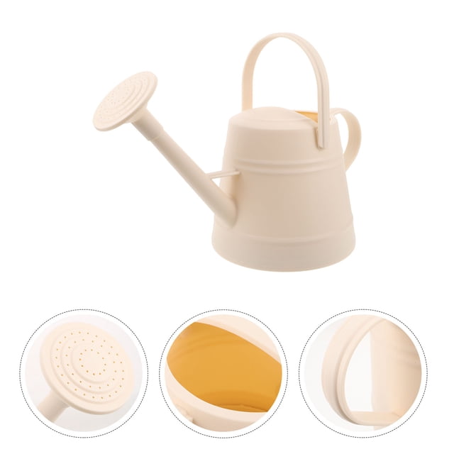 Nestingho Regadera Para Plantas Beige Con Antiderrame Y Mango Cómodo Para Jardinería En Casa