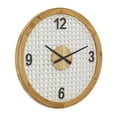 thumbnail image 6 of DecMode 24 x 24 In. White Wood Farmhouse Wall Clock, 6 of 9