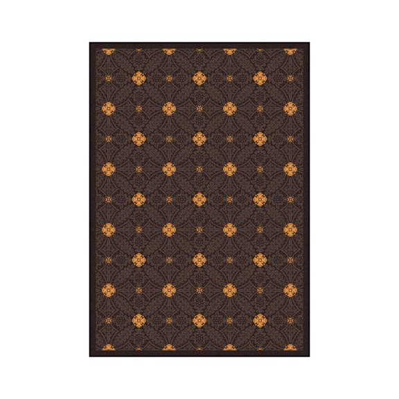 Fort Wood 3'10" x 5'4" Area Rug In Color Brown