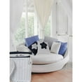 thumbnail image 3 of Nautical Blue Star White Square Accent Pillow, 3 of 6
