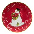 thumbnail image 4 of Certified International Holiday Magic Snowman - Juego De 4 Platos De Postre Y Ensalada (9.0 In), Multicolor, 4 of 5