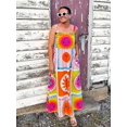 thumbnail image 3 of Vestido largo con estampado de dibujos animados para mujer, vestido Midi holgado sin mangas, elegante, para playa, Primavera, 2024, 3 of 5
