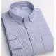thumbnail image 3 of Blusa y camisa de manga larga con cuello vuelto para hombre, estampada, informal, formal, con solapa, de poliéster, 3 of 3