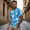 thumbnail image 2 of Uorisanigo White Daisy Couple Matching Outfit Men and Women Golf Shirts 1/4 Zip Up Quick Dry Short Sleeve Golf Lapel Collared Summer Shirt Athletic T Shirt Casual Workout, 2 of 8