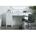 thumbnail image 4 of Elegant Kitchen and Bath 60 Inch ADA Compliant Bathroom Vanity In Natural Oak, 4 of 7