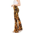 thumbnail image 3 of ClothingAve. Womens Soft Stretchy High Waist Boho Bell Bottom Flare Pants Ghost Rider Small, 3 of 4