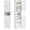 White, variant on Tall Bathroom Storage Cabinet with 2 Doors, Slim Freestanding Linen Tower with Adjustable Shelves, Narrow Vertical Organizer for Bathroom, Laundry Room and Small Spaces, Black